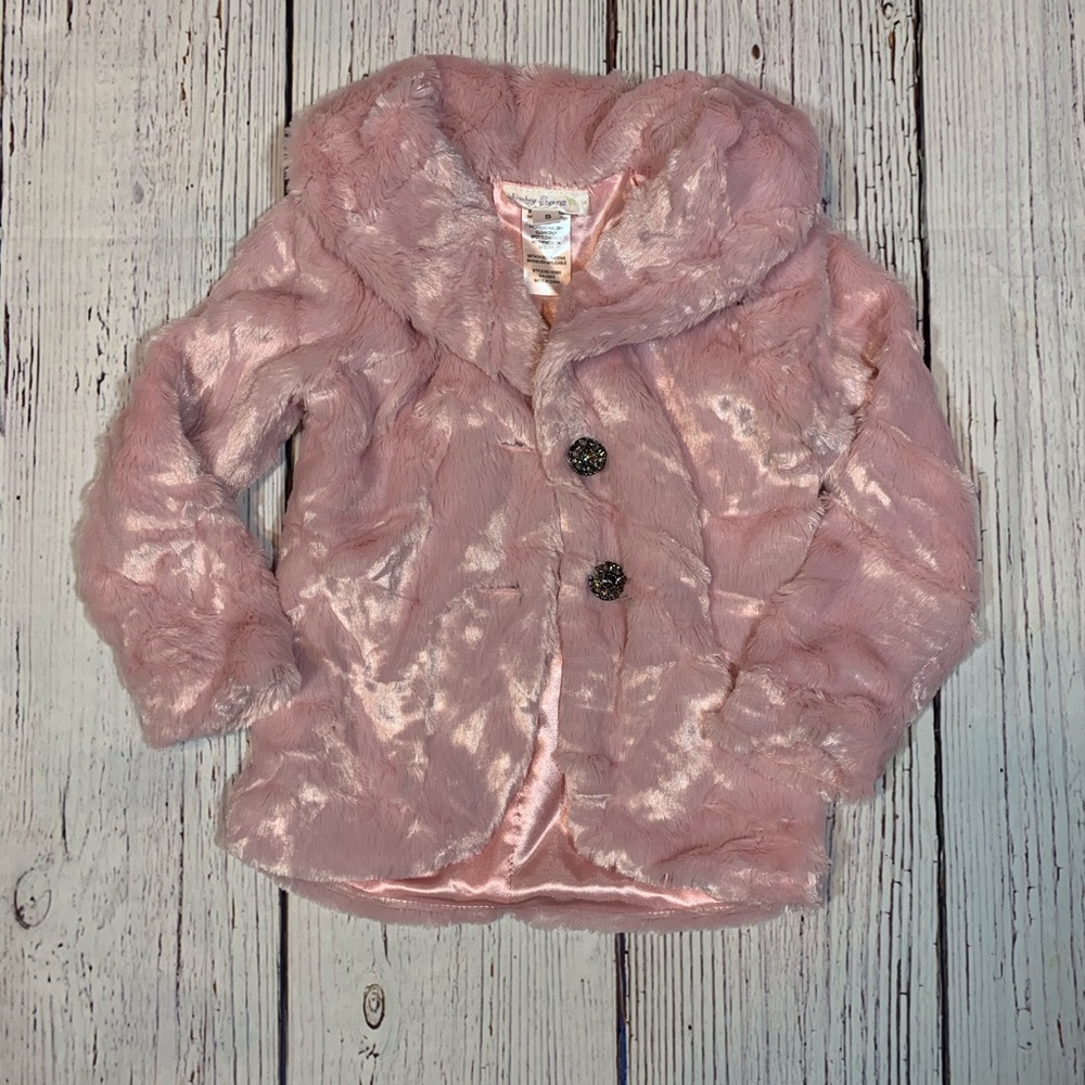 Pink Faux Fur Jacket